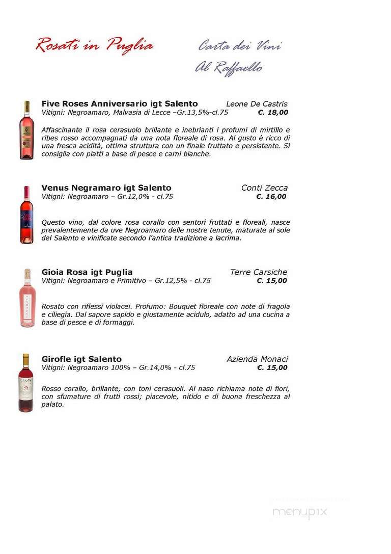 Spumante Ristorante - Vaughan, ON menu_pic