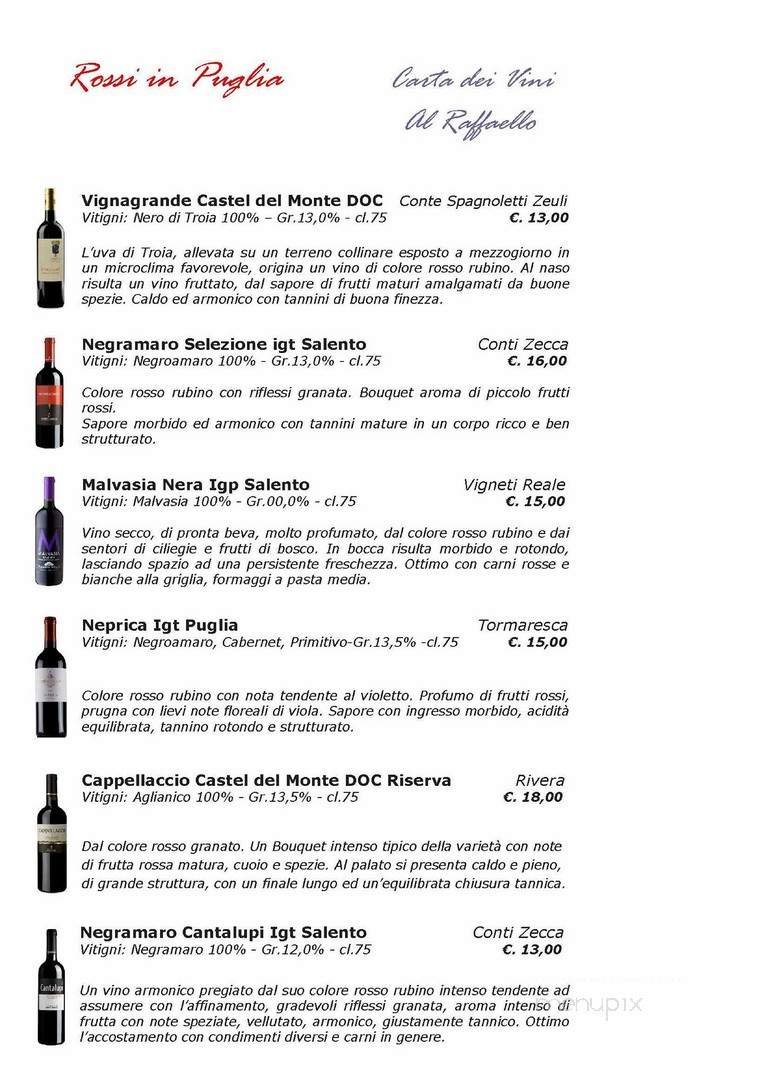 Spumante Ristorante - Vaughan, ON menu_pic