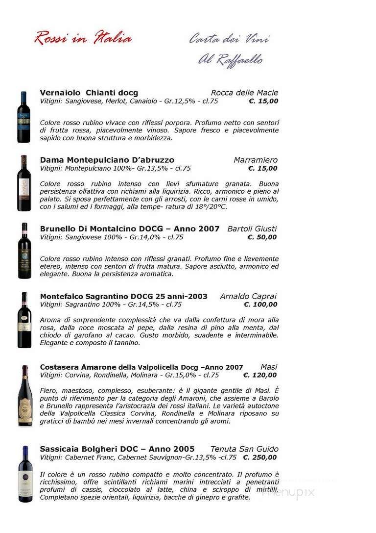 Spumante Ristorante - Vaughan, ON menu_pic