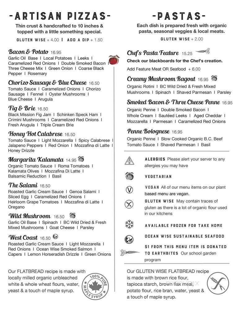 Rocky Mountain Flatbread - West Vancouver, BC menu_pic