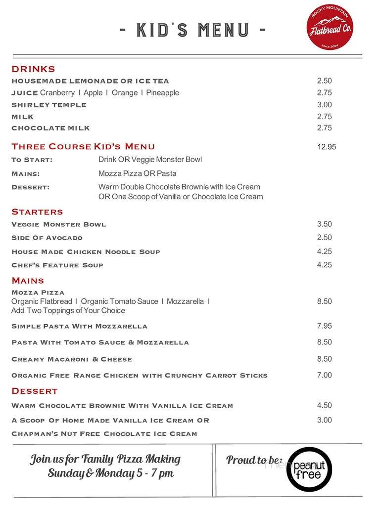 Rocky Mountain Flatbread - West Vancouver, BC menu_pic