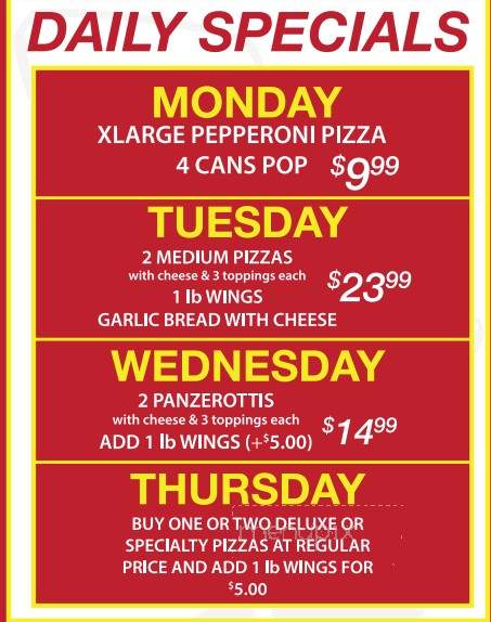 Pizza Tonite - Oshawa, ON menu_pic