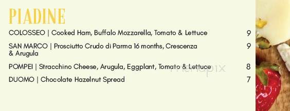 Sapori Bottega Italiana - Kingston, ON menu_pic