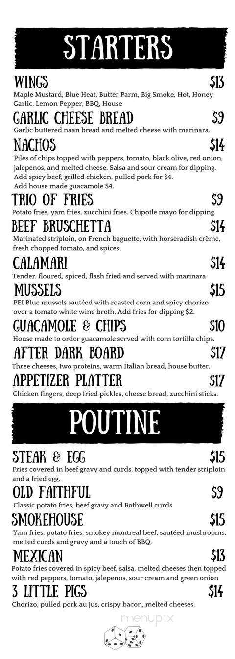 After Dark Lounge - Winnipeg, MB menu_pic