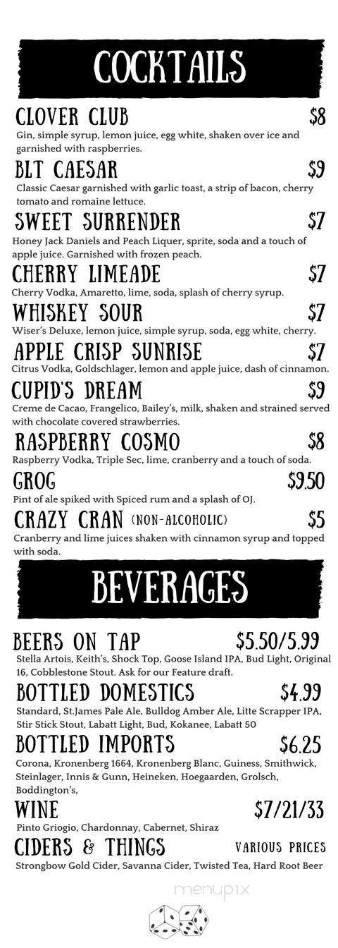 After Dark Lounge - Winnipeg, MB menu_pic