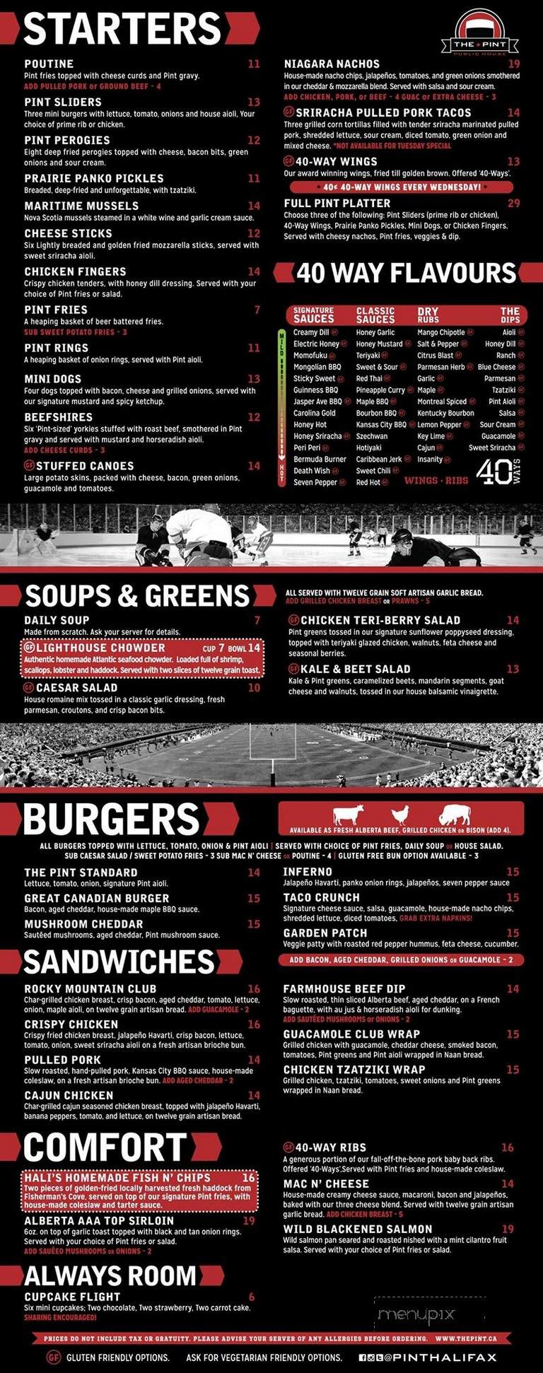 Pint Public House - Halifax, NS menu_pic