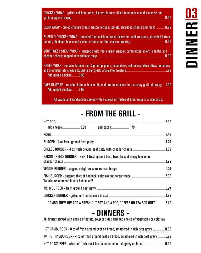 Syl's Neighbourhood Kitchen - North Bay, ON menu_pic