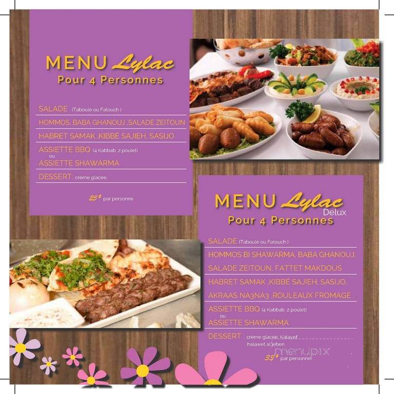 Lylac Cafe - Saint-Laurent, QC menu_pic