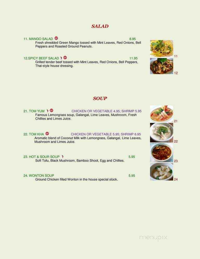 Thai  Waterdown - Hamilton, ON menu_pic