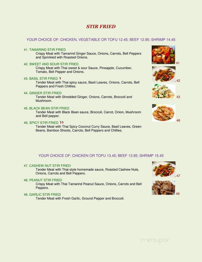 Thai  Waterdown - Hamilton, ON menu_pic