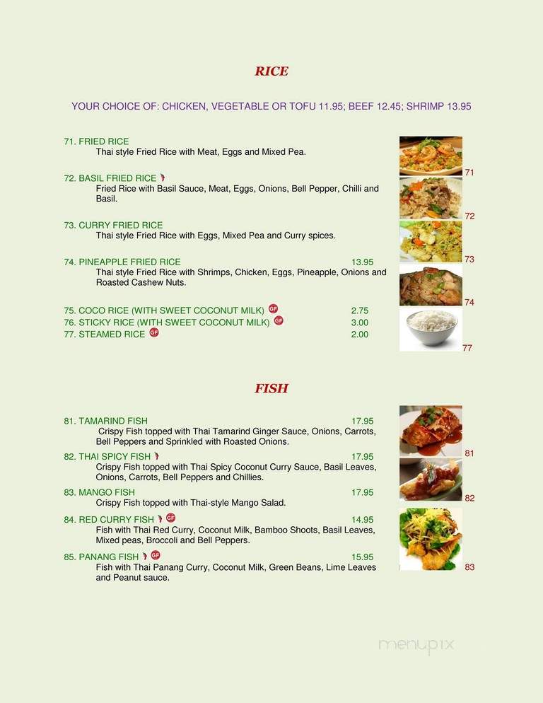 Thai  Waterdown - Hamilton, ON menu_pic