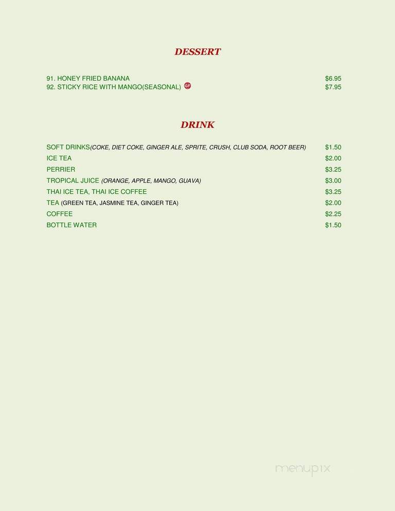 Thai  Waterdown - Hamilton, ON menu_pic