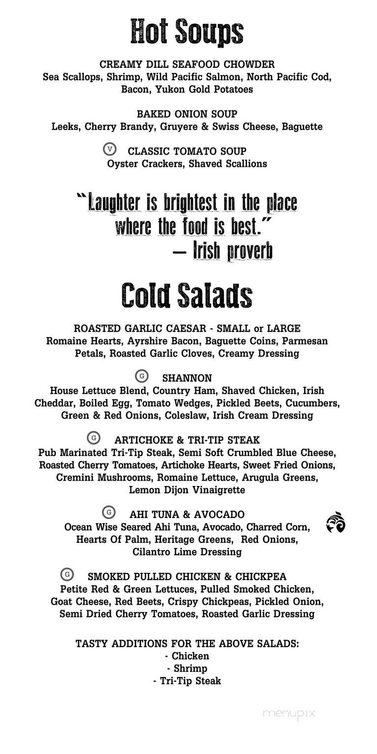Heart and Crown Barrhaven - Ottawa, ON menu_pic