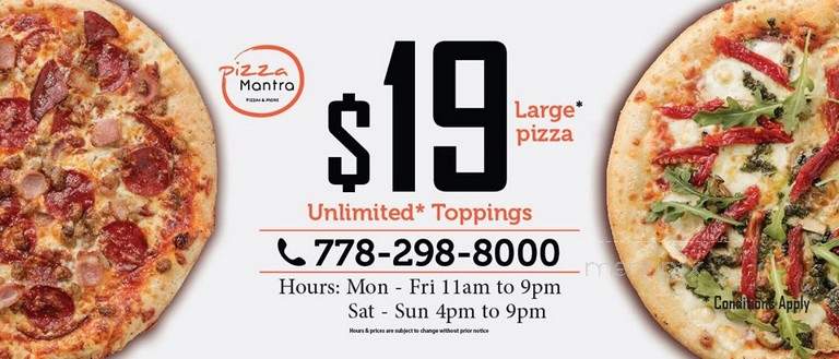 Desi 2 Go Pizza And Curry - Surrey, BC menu_pic