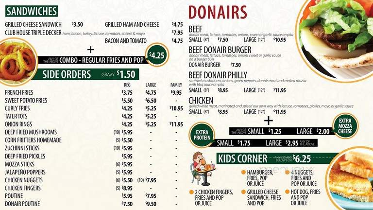 Ryan's Drive-In - Leduc, AB menu_pic