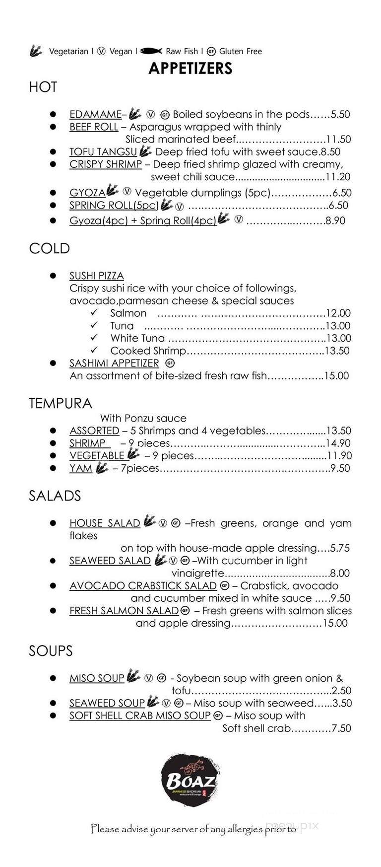 Boaz - St John, NB menu_pic
