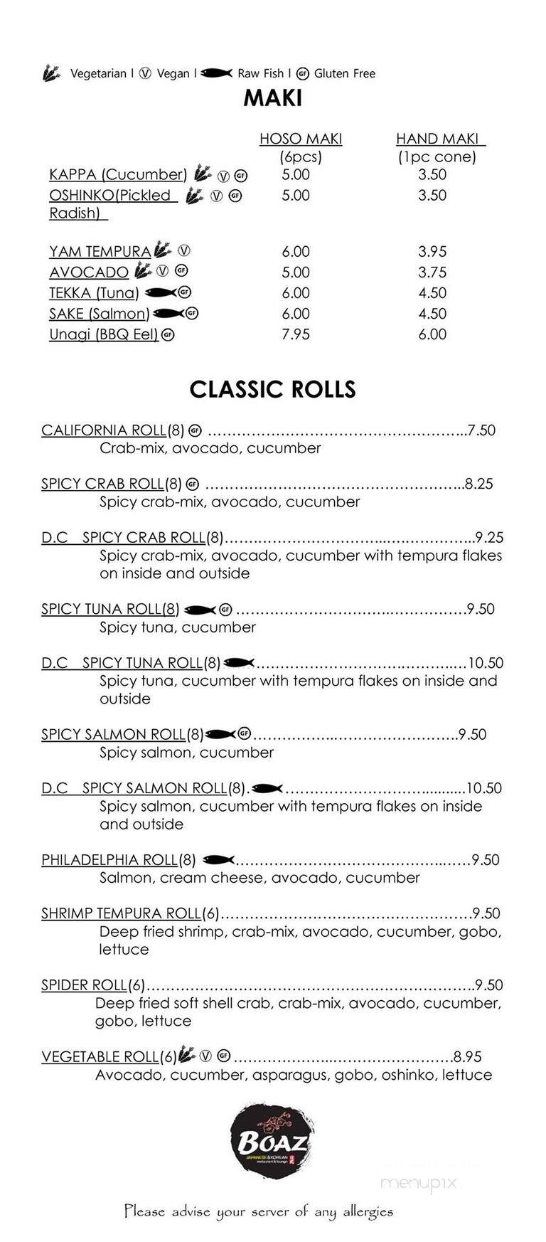 Boaz - St John, NB menu_pic