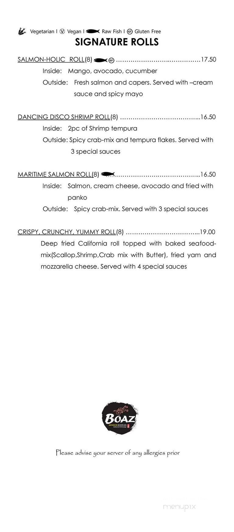 Boaz - St John, NB menu_pic