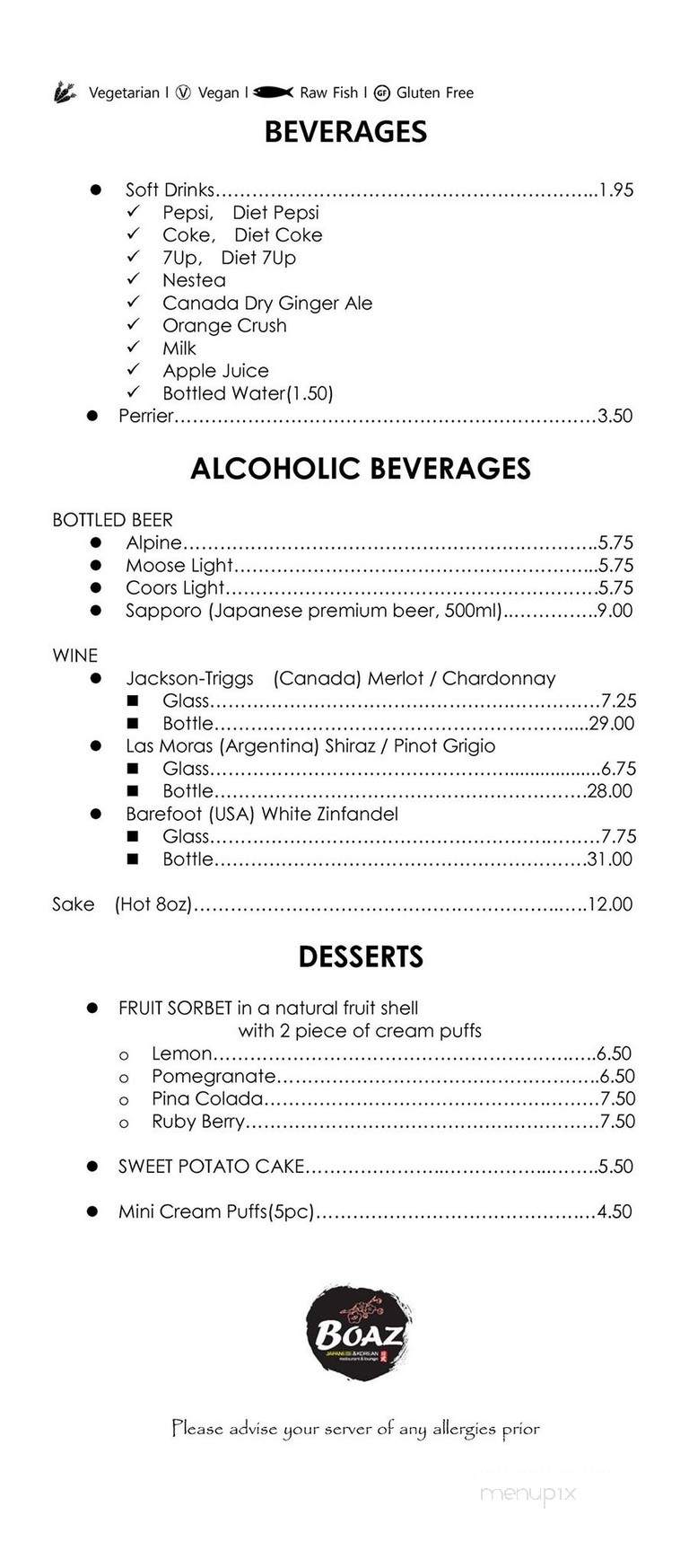 Boaz - St John, NB menu_pic