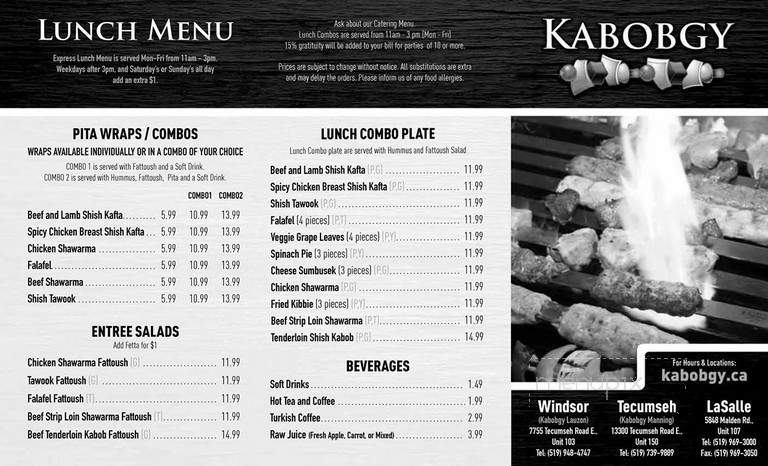 Kabobgy - Windsor, ON menu_pic