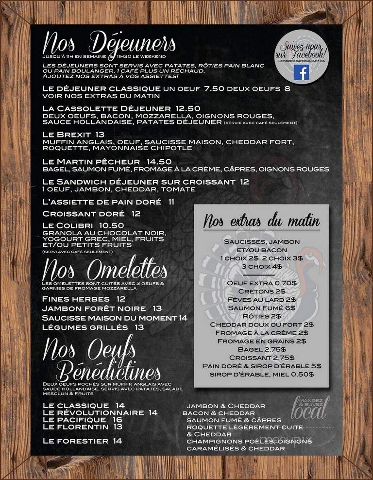 L'Epicerie-Cafe Dunham - Dunham, QC menu_pic