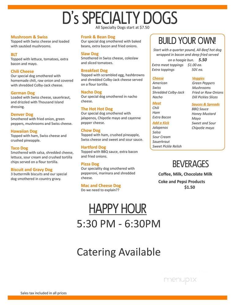 D's Dear Stand - Sheldon, ND menu_pic