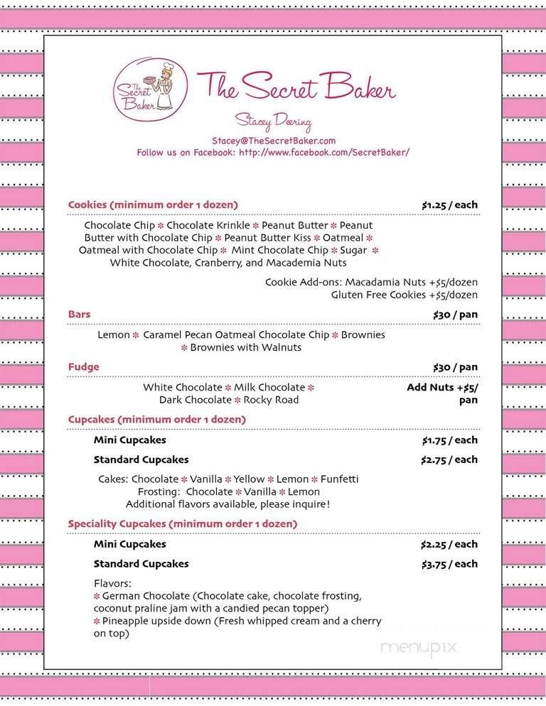 The Underground Bakery - Los Angeles, CA menu_pic