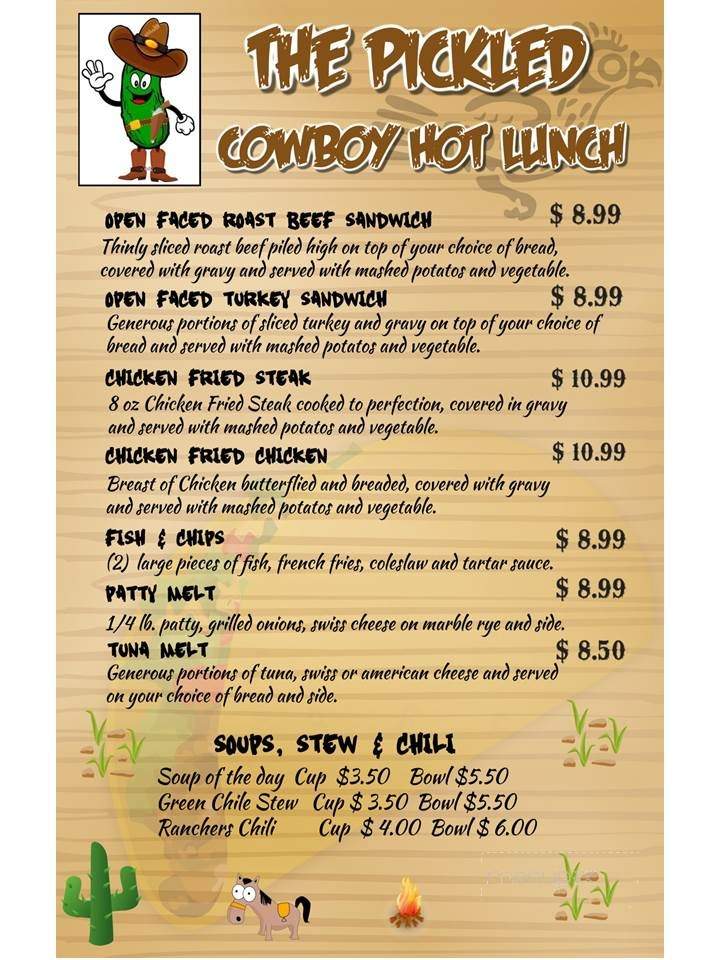Pickled Cowboy - Alto, NM menu_pic