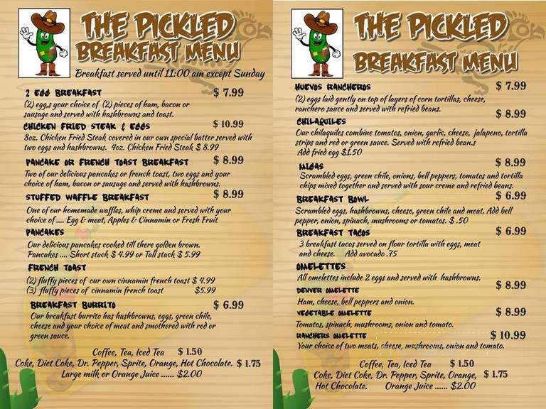 Pickled Cowboy - Alto, NM menu_pic