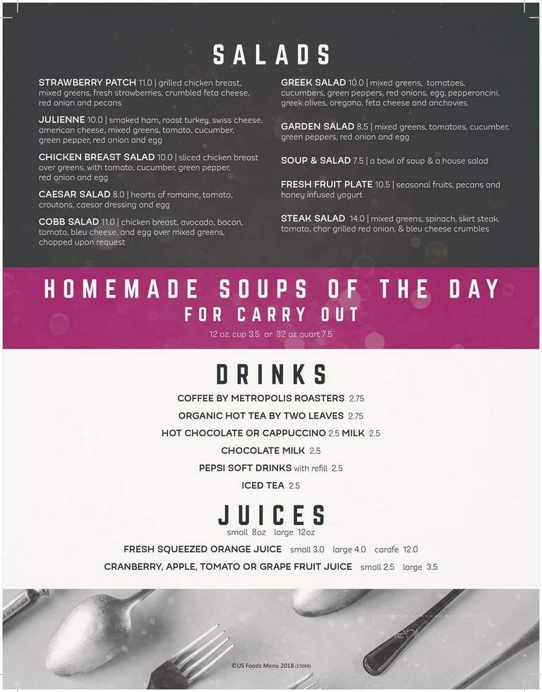 Fork & Spoon Cafe - Lemont, IL menu_pic