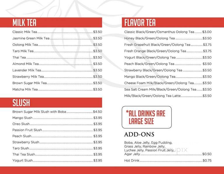 Noble Tea - Los Angeles, CA menu_pic