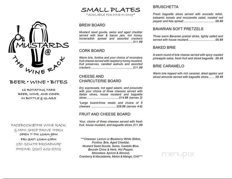 Wine Rack - New Philadelphia, OH menu_pic