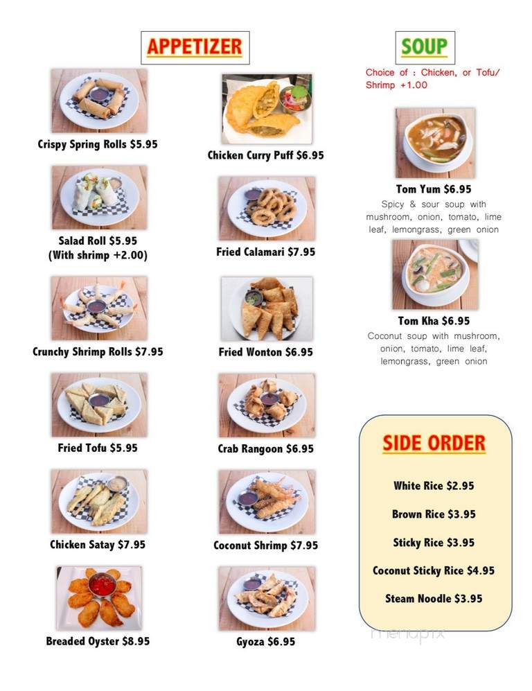 Thai Me Up Lincoln City - Lincoln City, OR menu_pic