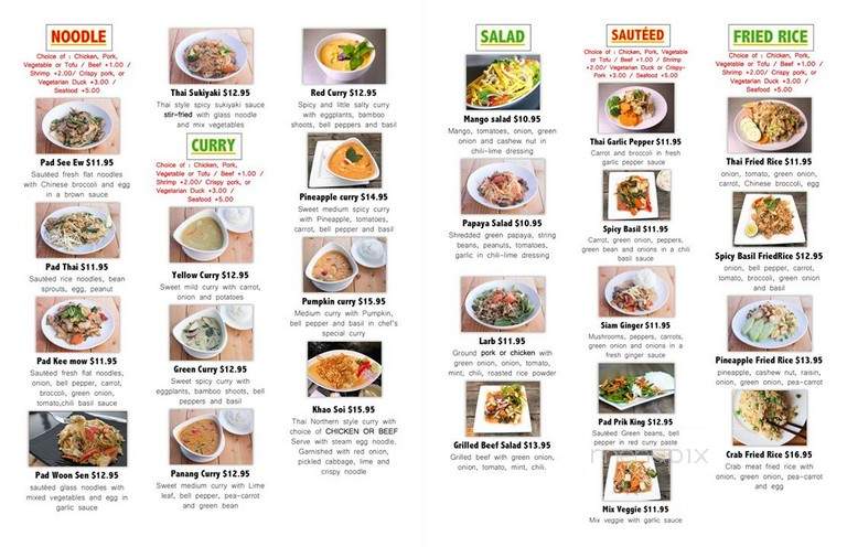 Thai Me Up Lincoln City - Lincoln City, OR menu_pic