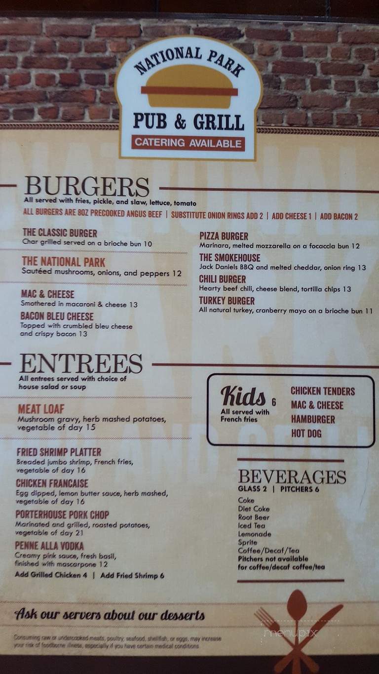 National Park Pub - National Park, NJ menu_pic