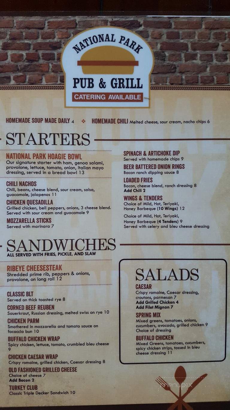 National Park Pub - National Park, NJ menu_pic