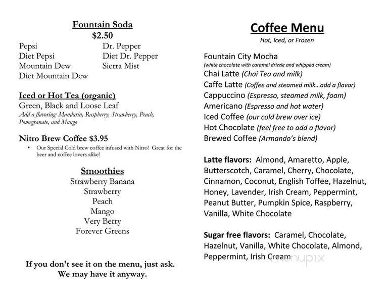 Kora Brew House and Wine Bar - Bryan, OH menu_pic
