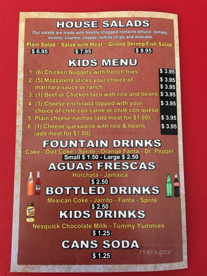 Cowboy Taqueria Mexican Foood - Terrell, TX menu_pic