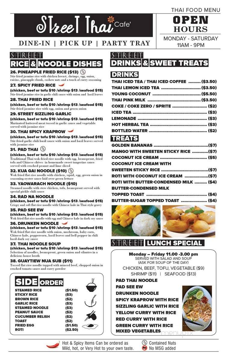 Street Thai Cafe - Huntington Beach, CA