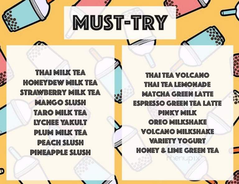 Noon's Boba Cafe - Henderson, NV menu_pic
