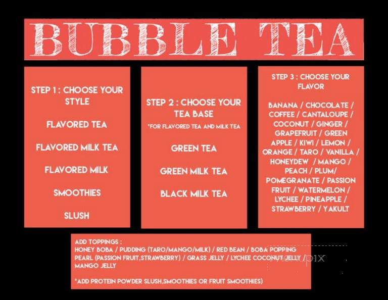 Noon's Boba Cafe - Henderson, NV menu_pic