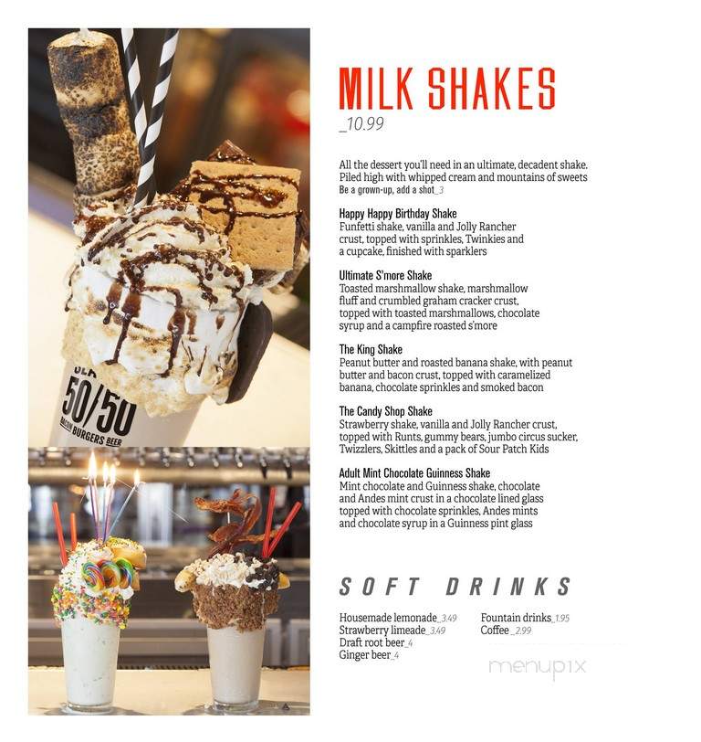 Slater's 50/50 - Las Vegas, NV menu_pic