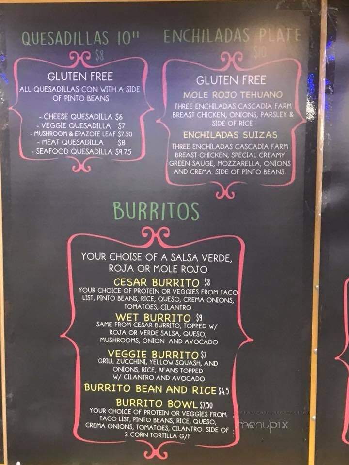 Pepe Chile Taqueria - Portland, OR menu_pic