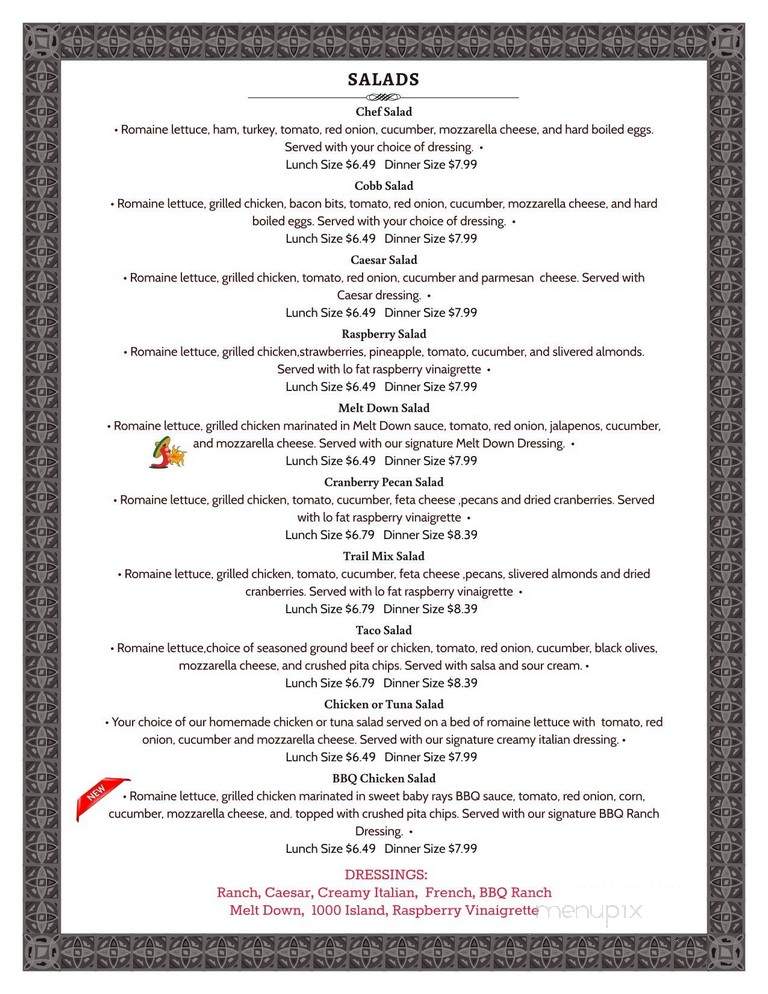 The Rec Room - Muskegon, MI menu_pic