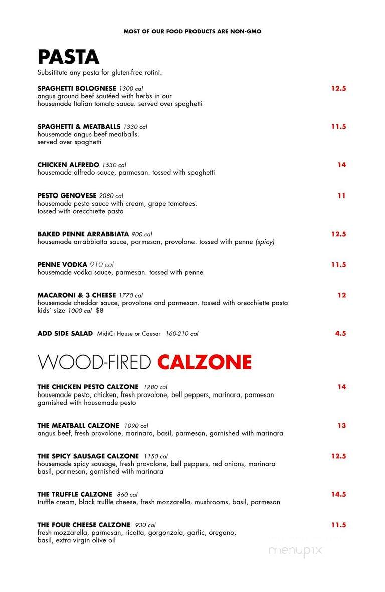 MidiCi The Neapolitan Pizza Company - Riverside, CA menu_pic