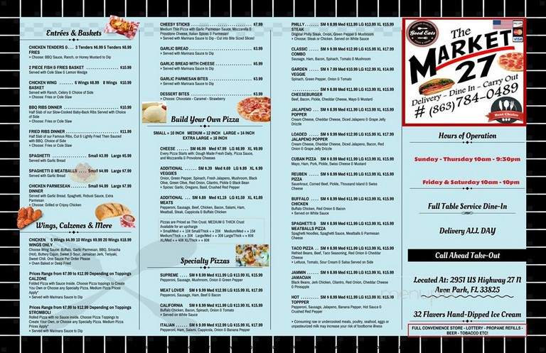 Market 27 - Rosemary Beach, FL menu_pic