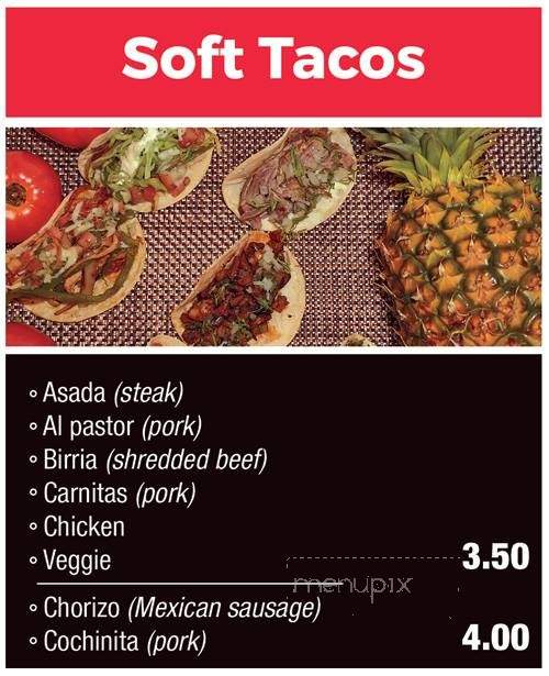 Ohana Tacos- Whalers - Lahaina, HI menu_pic