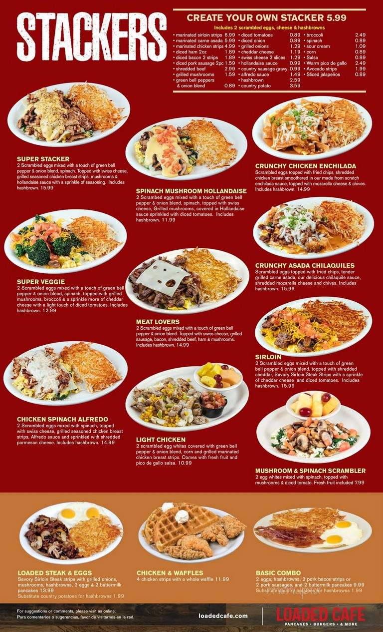 Loaded Cafe - Lawndale, CA menu_pic