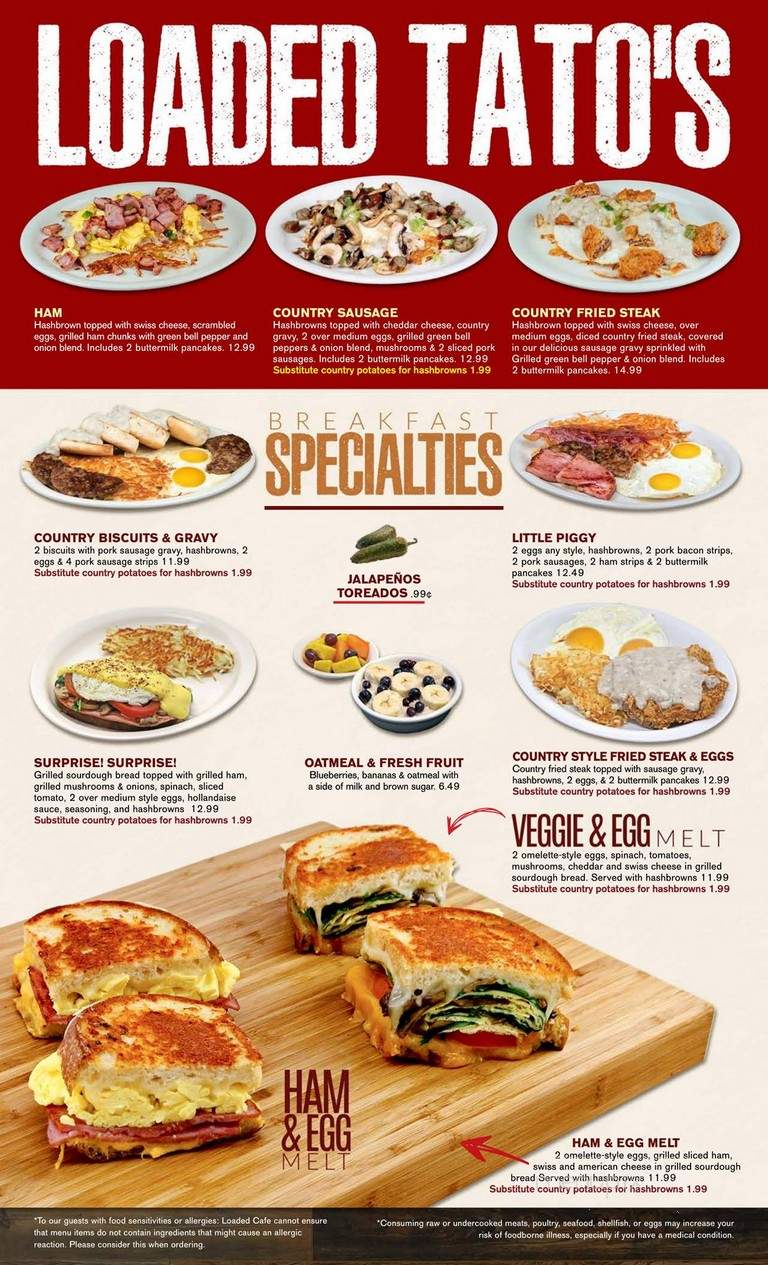 Loaded Cafe - Lawndale, CA menu_pic