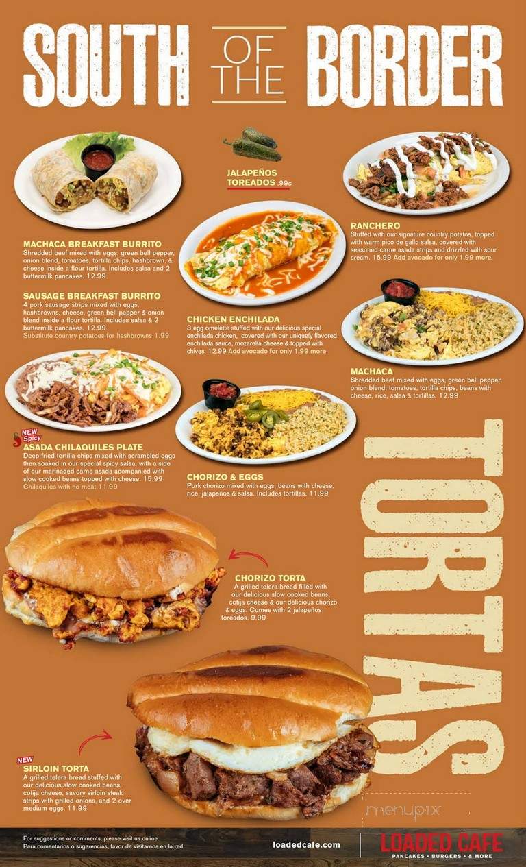 Loaded Cafe - Lawndale, CA menu_pic